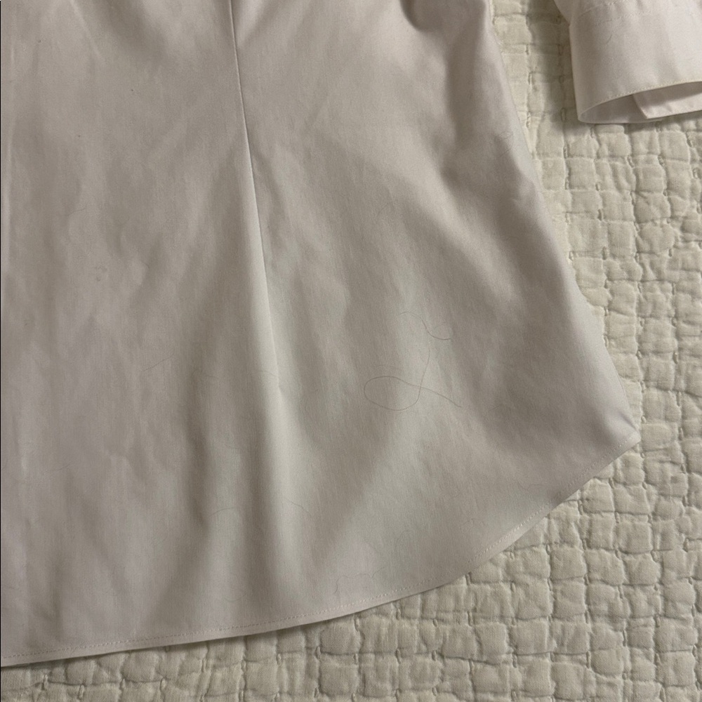 Coldwater Creek White Cotton Shirt - Women's Tailored Fit - Picture 7 of 7